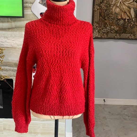 Yet Again New With Tags Chunky TurtleNeck Red Sweater.‎ Size S - Picture 1 of 6